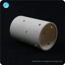 peças de tubo de cerâmica isolante de bucha de cerâmica de alumina 99 alumina de alta pureza